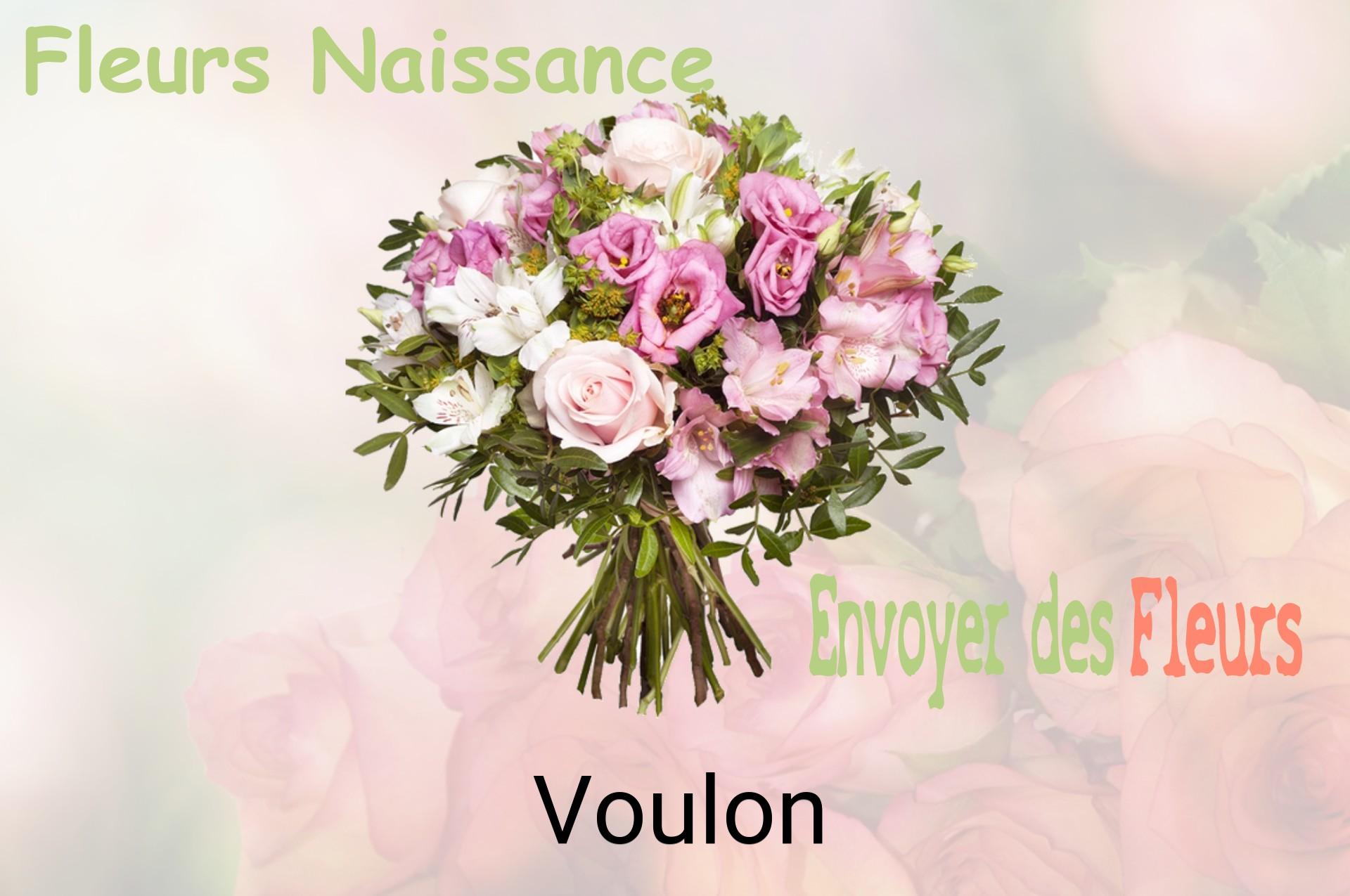Bouquet de fleurs de naissance livré à Voulon